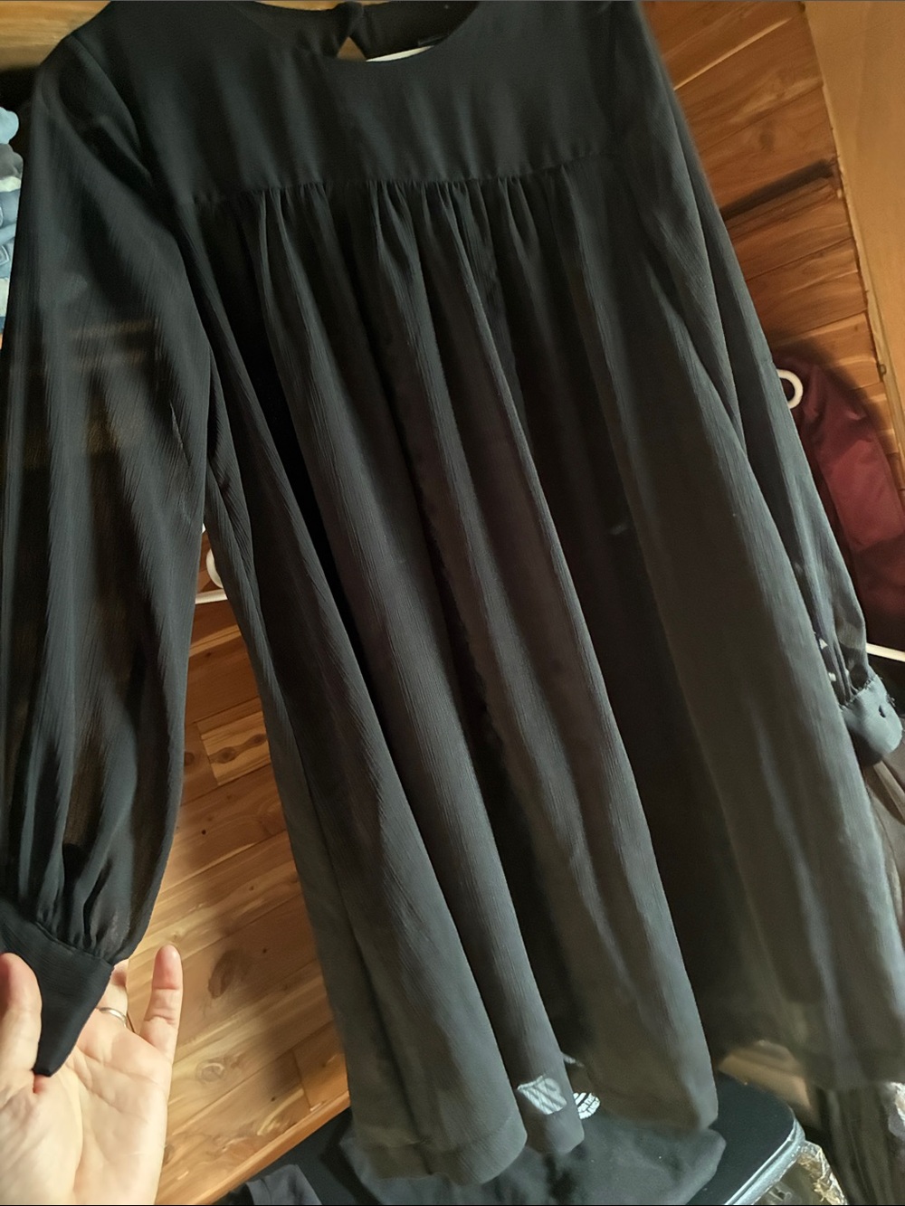 H&M Black Babydoll Style Dress